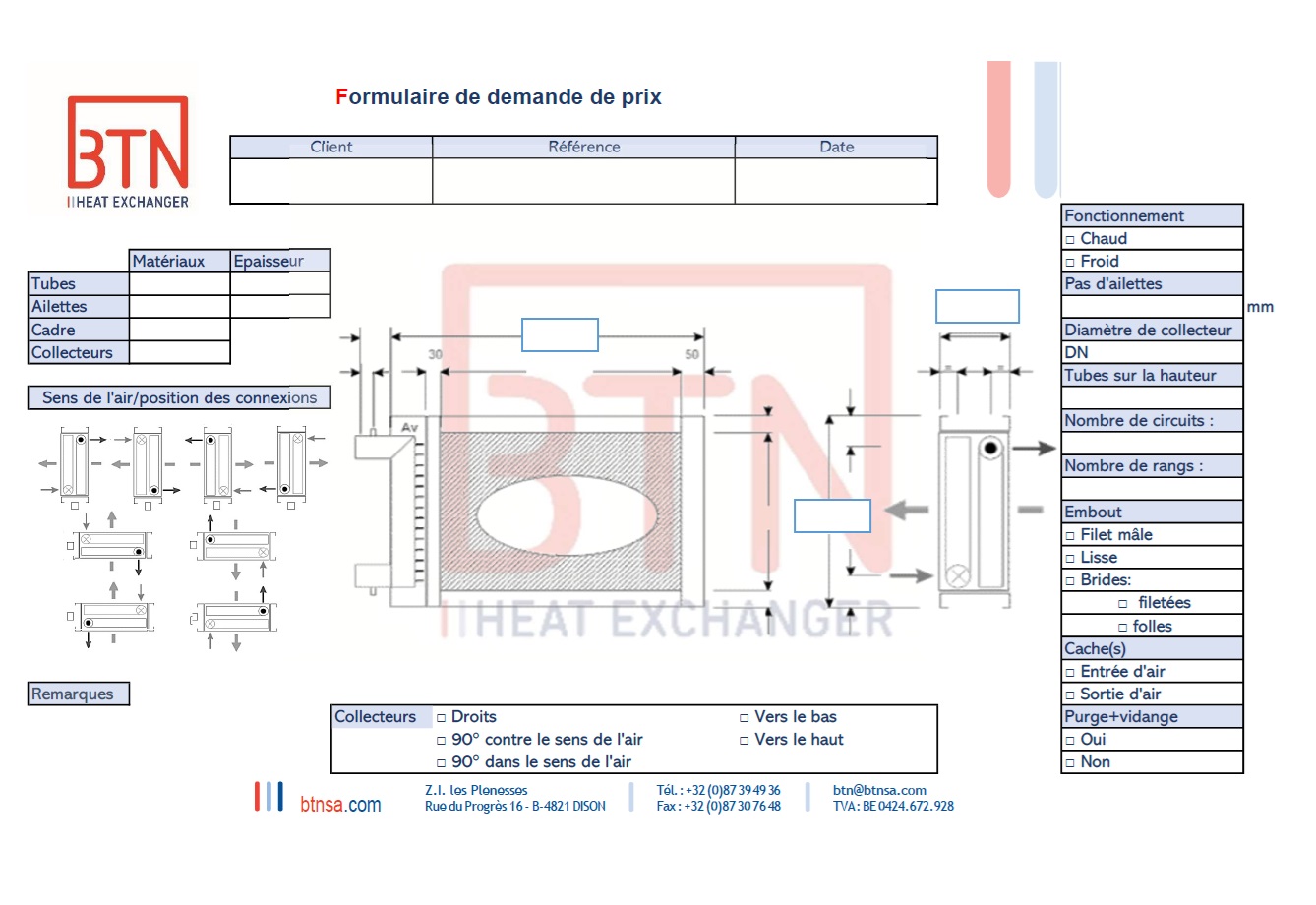 FORMULAIRE DEMANDE DE PRIX